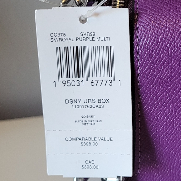 Coach X Disney Little Mermaid Ursula Small Box Crossbody, BNWT - Picture 11 of 11